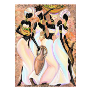 Impression Photo Femmes africaines - Style moderne - Peinture origi