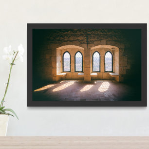 Impression Photo Fenêtres gothiques dans Leiria Castle Palatial Res