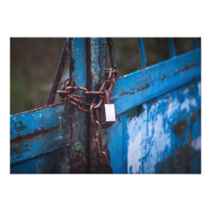 Impression Photo Fermeture de porte ancienne