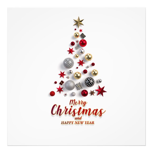 Impression Photo “Festive Tree in Snow”  (Devant)