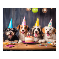 Fête d'anniversaire de chiens