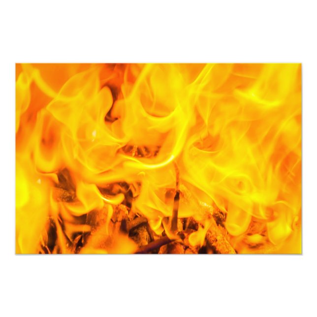 Impression Photo Feu et flammes (Devant)