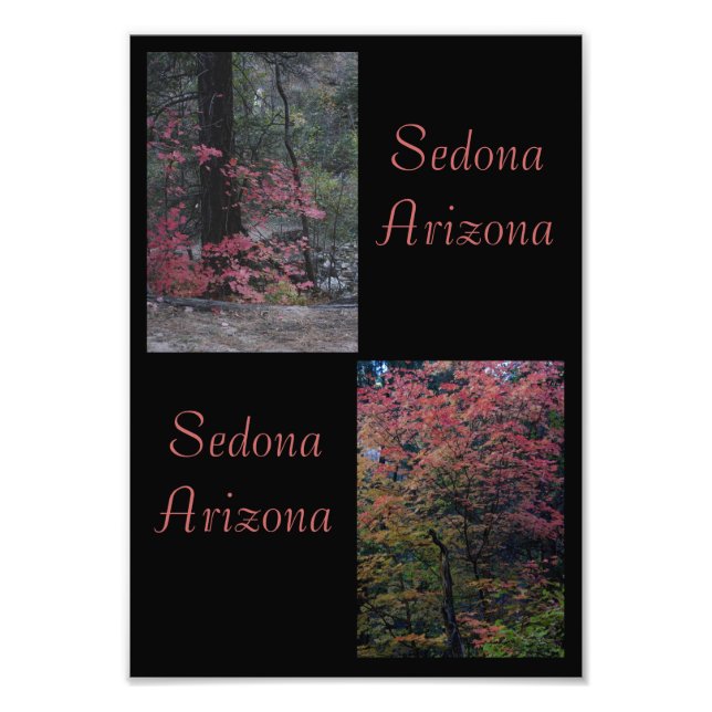 Impression Photo Feuillage d'automne Sedona, Arizona (Devant)