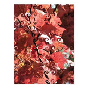 IMPRESSION PHOTO FEUILLE ROUGE