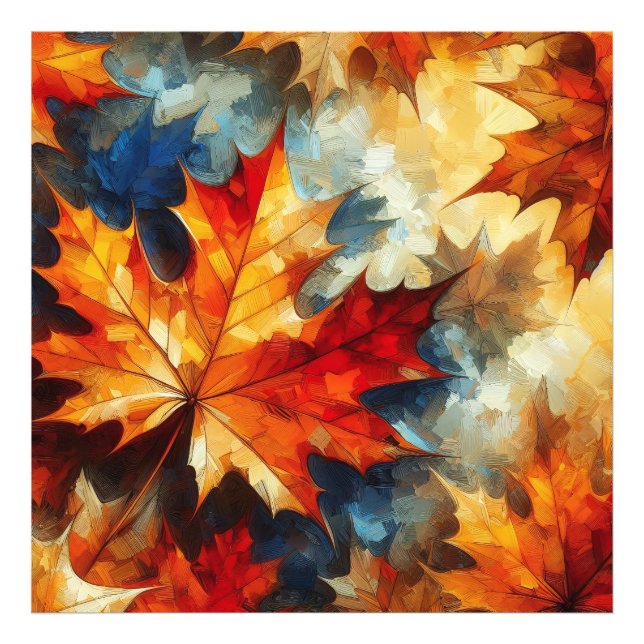 Impression Photo Feuilles d'érable- (Devant)