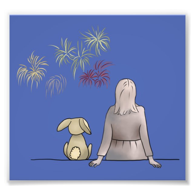 Impression Photo Feux d'artifice (Devant)