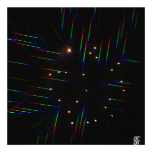 Impression Photo Feux d'artifice à travers des lunettes 3D 4