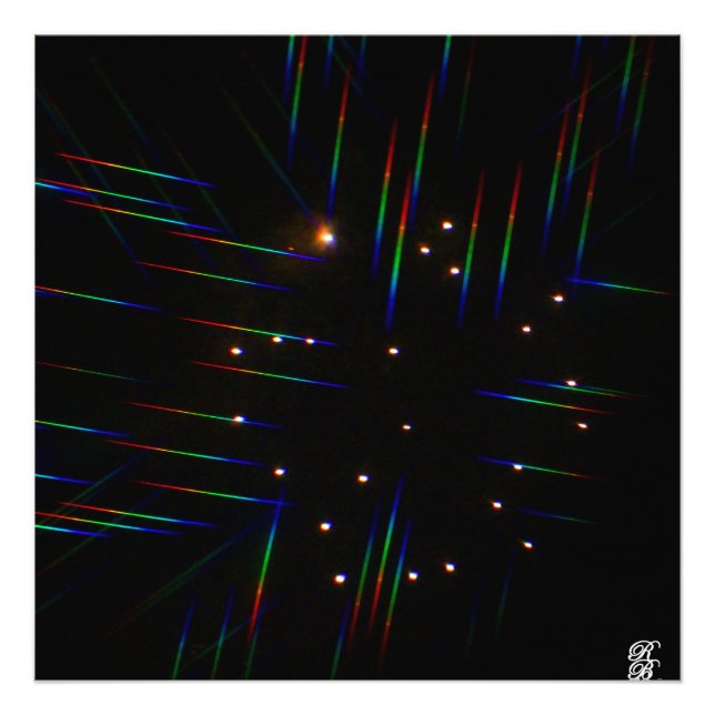 Impression Photo Feux d'artifice à travers des lunettes 3D 4 (Devant)