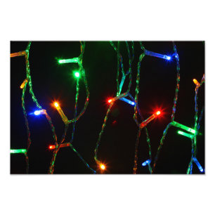 Impression Photo Feux de Noël colorés