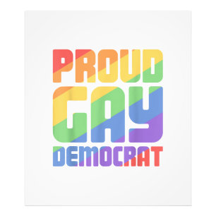 Impression Photo Fier Gay Démocrate Drôle LGBT