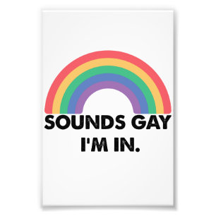 Impression Photo Fièrement gay, je suis dans le mois de la fierté a