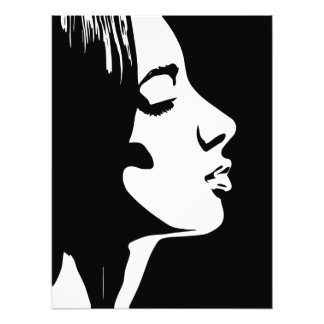 Impression Photo fierté visage frais exhalant noir et blanc