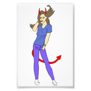Impression Photo fille diable