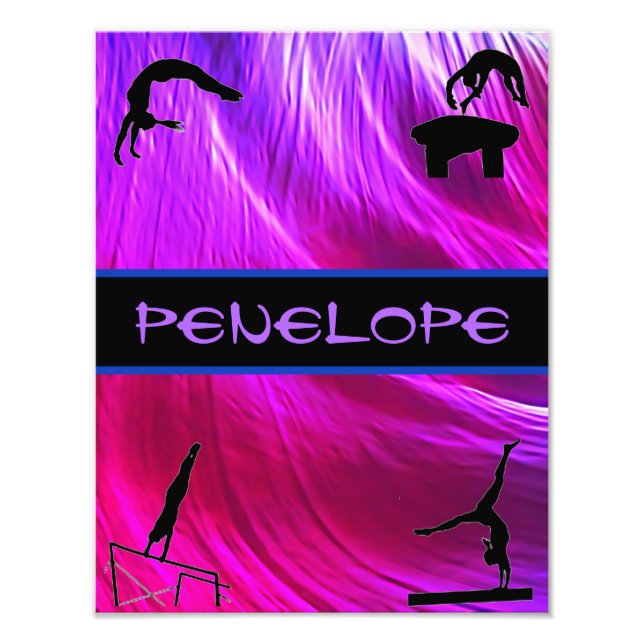 Impression Photo Filles Gymnastique Événements Abstraits (Devant)