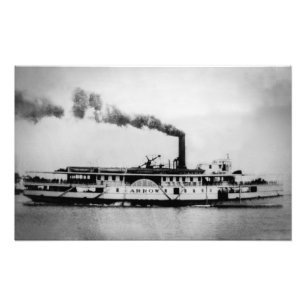 Impression Photo Flèche à vapeur pour passagers des Grands Lacs