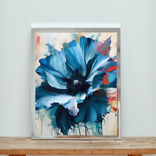 Impression Photo Fleur Azure captivante (Créateur téléchargé)