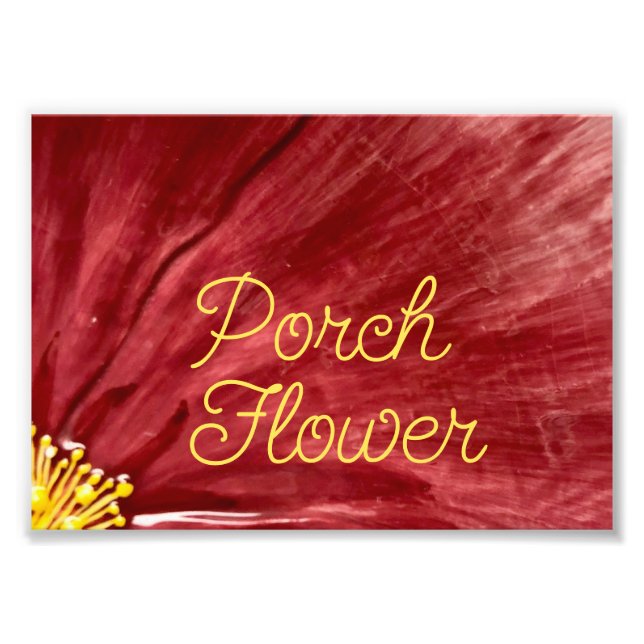 Impression Photo Fleur de porche / Original / (Devant)