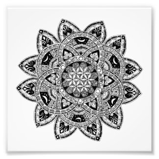 Impression Photo Fleur de vie zendoodle