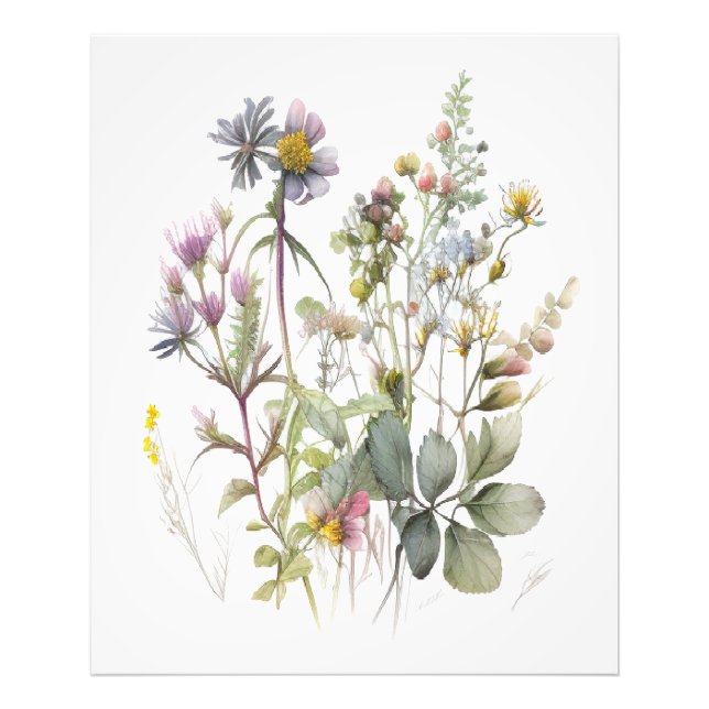 Impression Photo fleur sauvage de la nature (Devant)