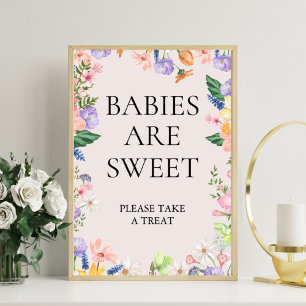 Impression Photo Fleur sauvage Printemps Les bébés sont doux signe