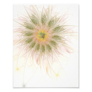 Impression Photo Fleurs de fantaisie fractale douces et tendres