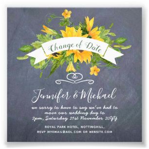 Impression Photo Fleurs de soleil Changement de date Plans de repor