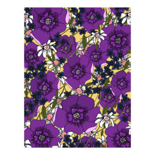 Impression Photo Fleurs sauvages violettes vintage