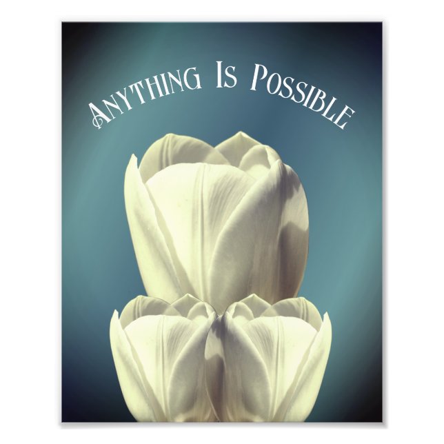 Impression Photo Fleurs Tulip Tout Est Possible Inspiration (Devant)