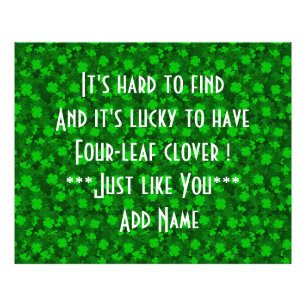 Impression Photo Floral de trèfle à quatre feuilles moderne