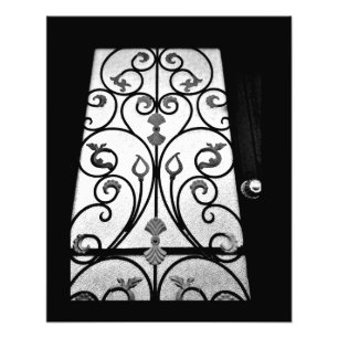 Impression Photo Floral noir