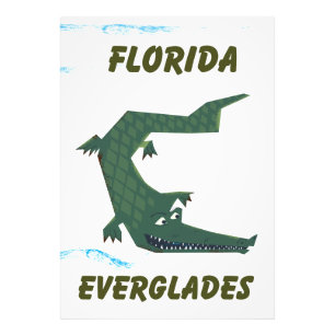 Impression Photo Floride Everglades Alligator vacances art.