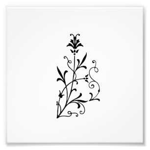Impression Photo Flourish floral décoratif