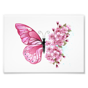Impression Photo Flower Butterfly
