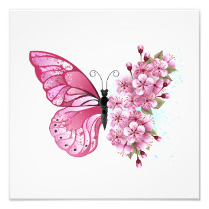 Impression Photo Flower Butterfly