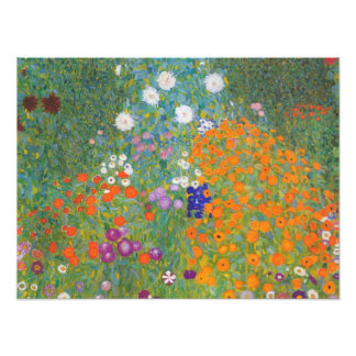 Impression Photo Flower Garden by Gustav Klimt