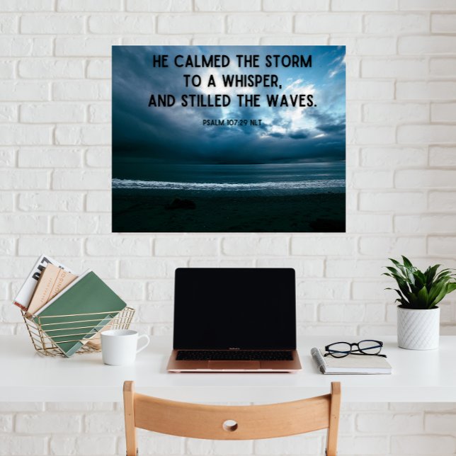Impression Photo Foi chrétienne, Inspirationnelle, Paix dans la tem (Christian Faith, Inspirational, Peace in the Storm Photo Print)