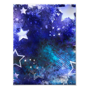 Impression Photo Fond spatial avec étoiles