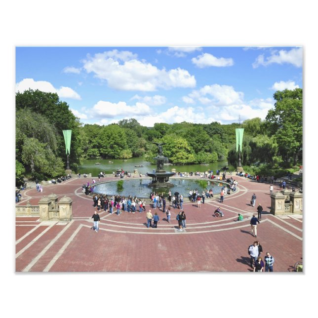 Impression Photo Fontaine de Bethesda à Central Park NY (Devant)