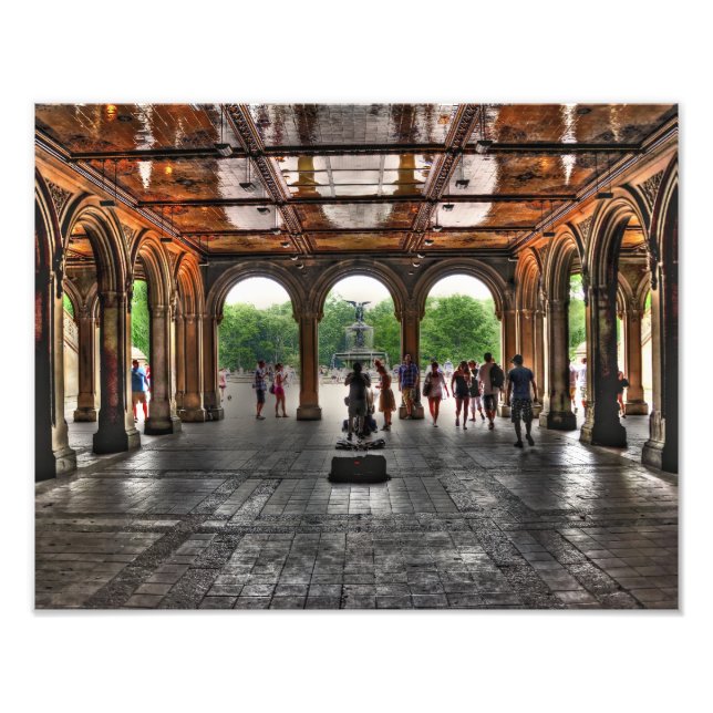 Impression Photo Fontaine de Bethesda et Promenade (Devant)