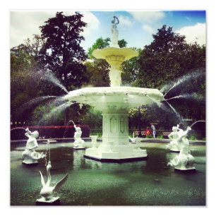 Impression Photo Fontaine de parc de Forsyth