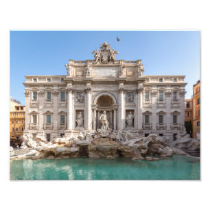 Impression Photo Fontaine de Trevi au petit matin - Rome, Italie