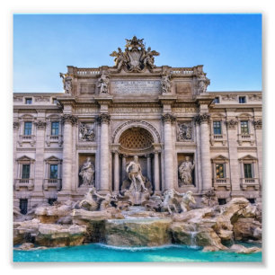 Impression Photo Fontaine de Trevi, Roma, Italie