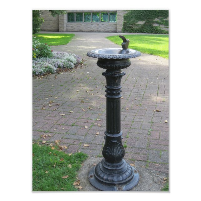 Impression Photo Fontaine d'eau potable antique (Devant)