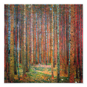 Impression Photo Forêt de Fir Gustav Klimt