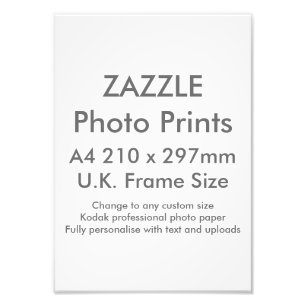Impression Photo Format de l'image fait sur commande du R-U