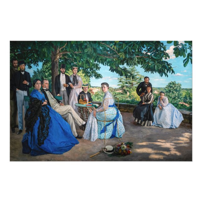 Impression Photo Frédéric Bazille - La Réunion Familiale (Devant)