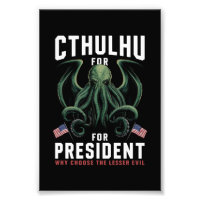 Funny Elections 2024 Cthulhu pour le président