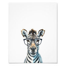 Funny Zebra Porter des lunettes