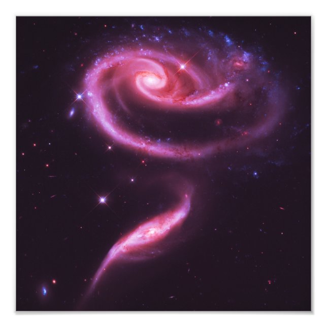 Impression Photo Galaxies Rose Pâle (Devant)