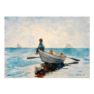 Impression Photo Garçons dans un Dory par Winslow Homer